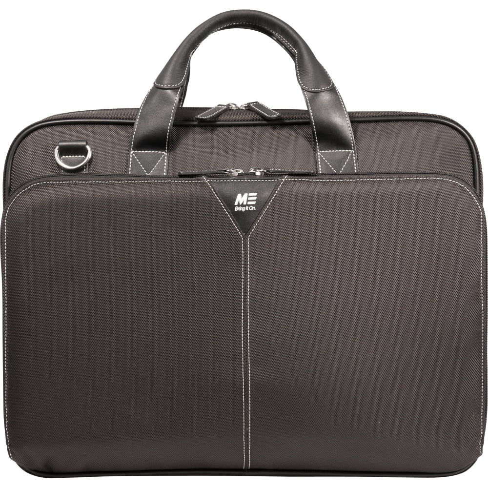 Mobile Edge Select Nylon Laptop Briefcase - Briefcase - Shoulder Strap , Trolley Strap , Handle - 16in Screen Support - Ballistic Nylon - Black