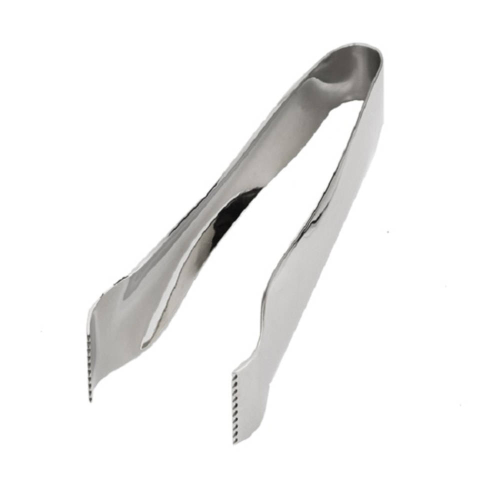 Hoffman Browne Stainless Steel Utility Tongs, Pom, 6in, Silver, Pack Of 48 Tongs