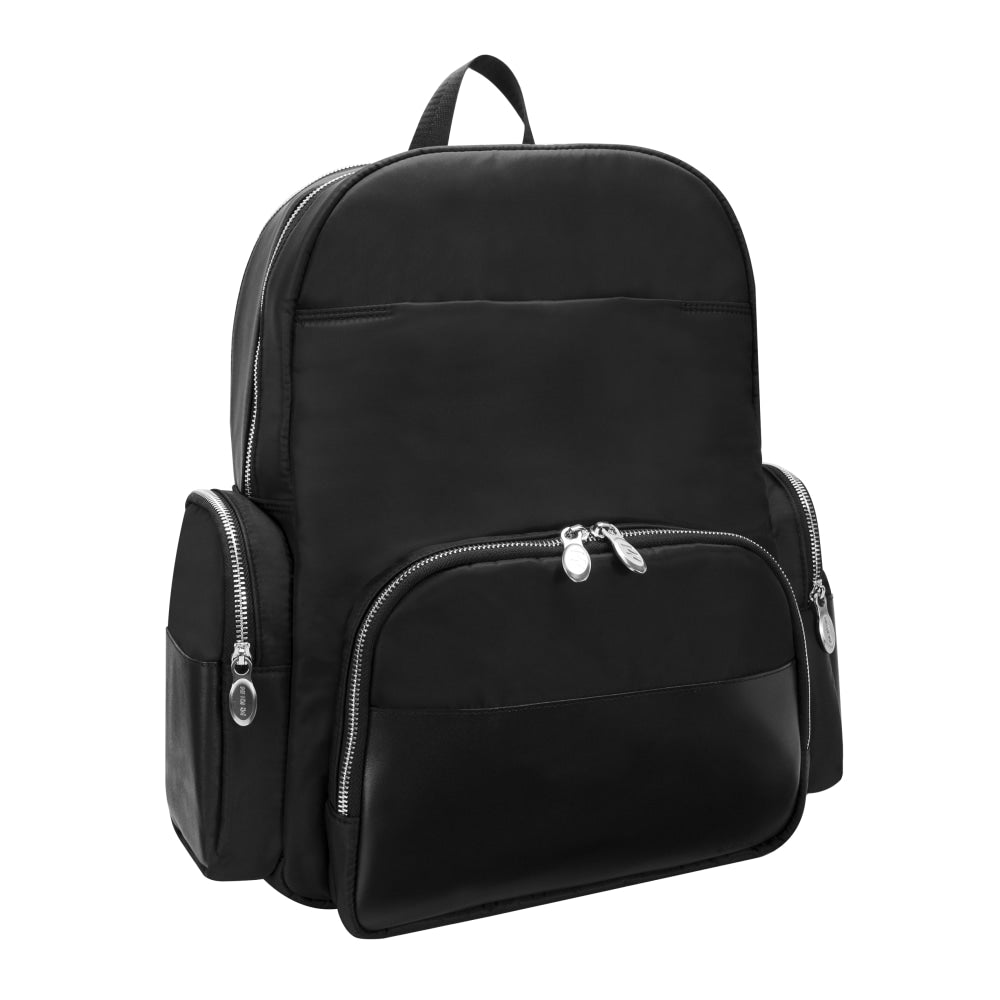 McKlein N-Series Cumberland Nano Tech Backpack With 17in Laptop Pocket, Black