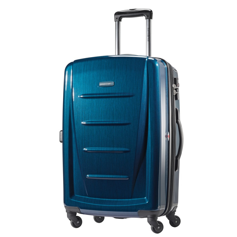 Samsonite Winfield 2 Polycarbonate Rolling Spinner, 28inH x 19inW x 12inD, Deep Blue