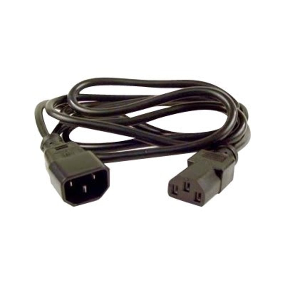 Belkin PRO Series Universal Computer-Style AC Power Extension Cable - Power extension cable - power IEC 60320 C13 to IEC 60320 C14 - 2 ft