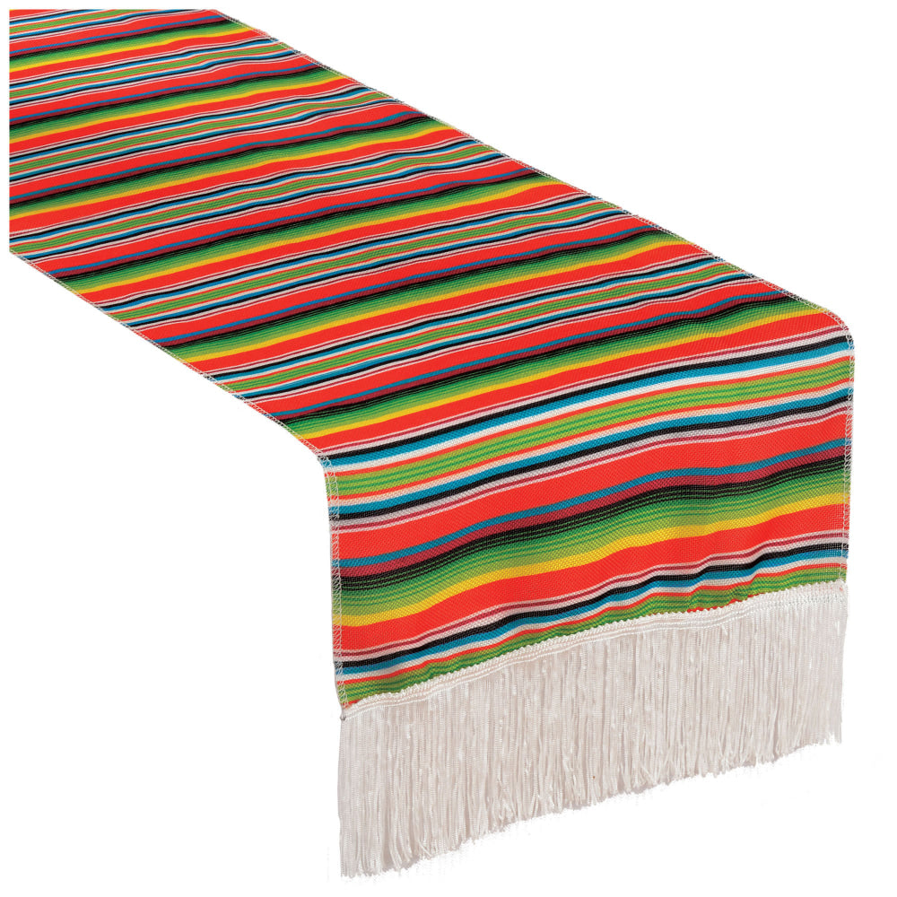 Amscan Cinco De Mayo Fiesta Stripe Table Runner, 14in x 72in, Multicolor