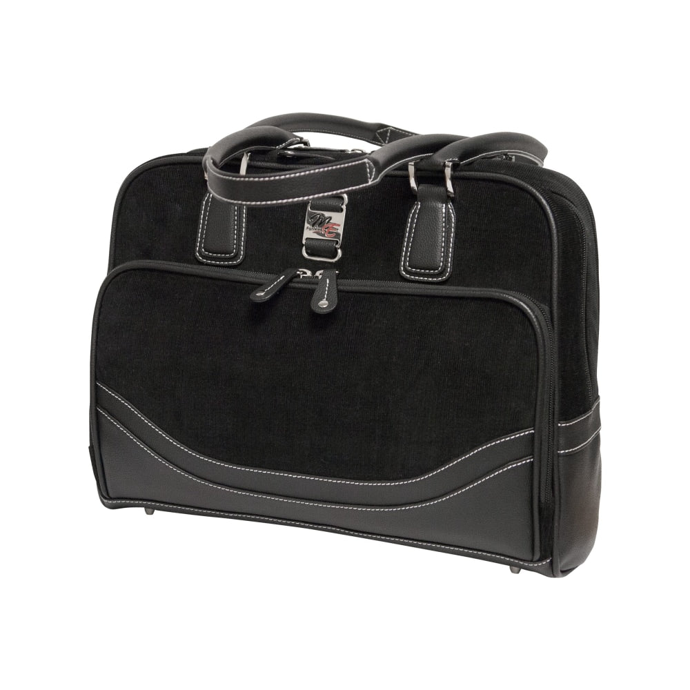 Mobile Edge Classic Corduroy 13.3in to 14.1in Notebook & Tablet Tote - Notebook carrying case - 13.3in - 14.1in - black