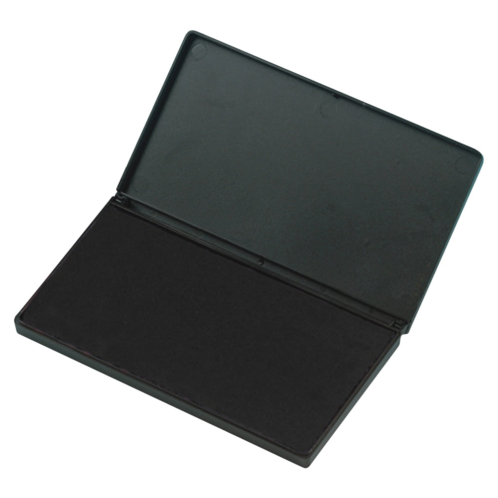 CLI Stamp Pad - 1 Each - 6.3in Width x 3.3in Length - Felt Pad - Black Ink - Black
