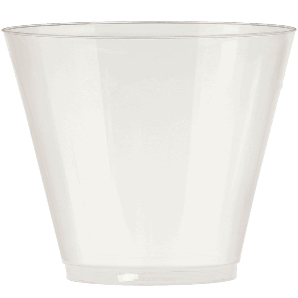 Amscan Plastic Cups, 9 Oz, Pearl, 72 Cups Per Pack, Set Of 2 Packs