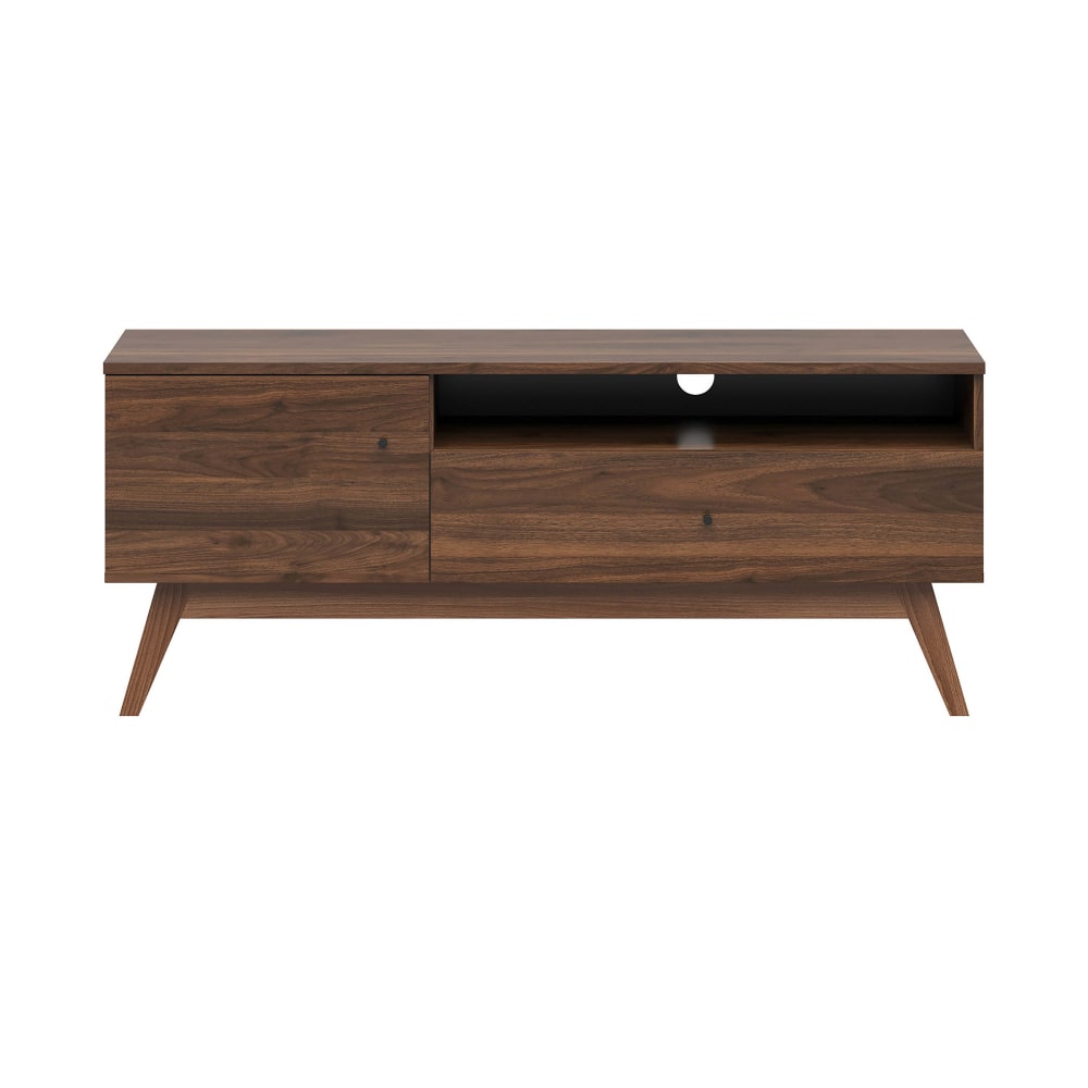 Lifestyle Solutions Worthington Console, 21-3/5inH x 53-1/5inW x 16inD, Walnut