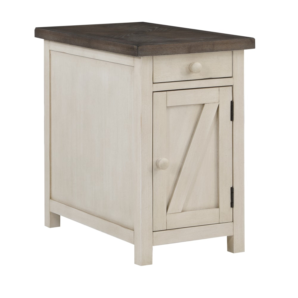 Coast to Coast Landings Chairside Cabinet, 23inH x 14inW x 24inD, Bar Harbor Cream