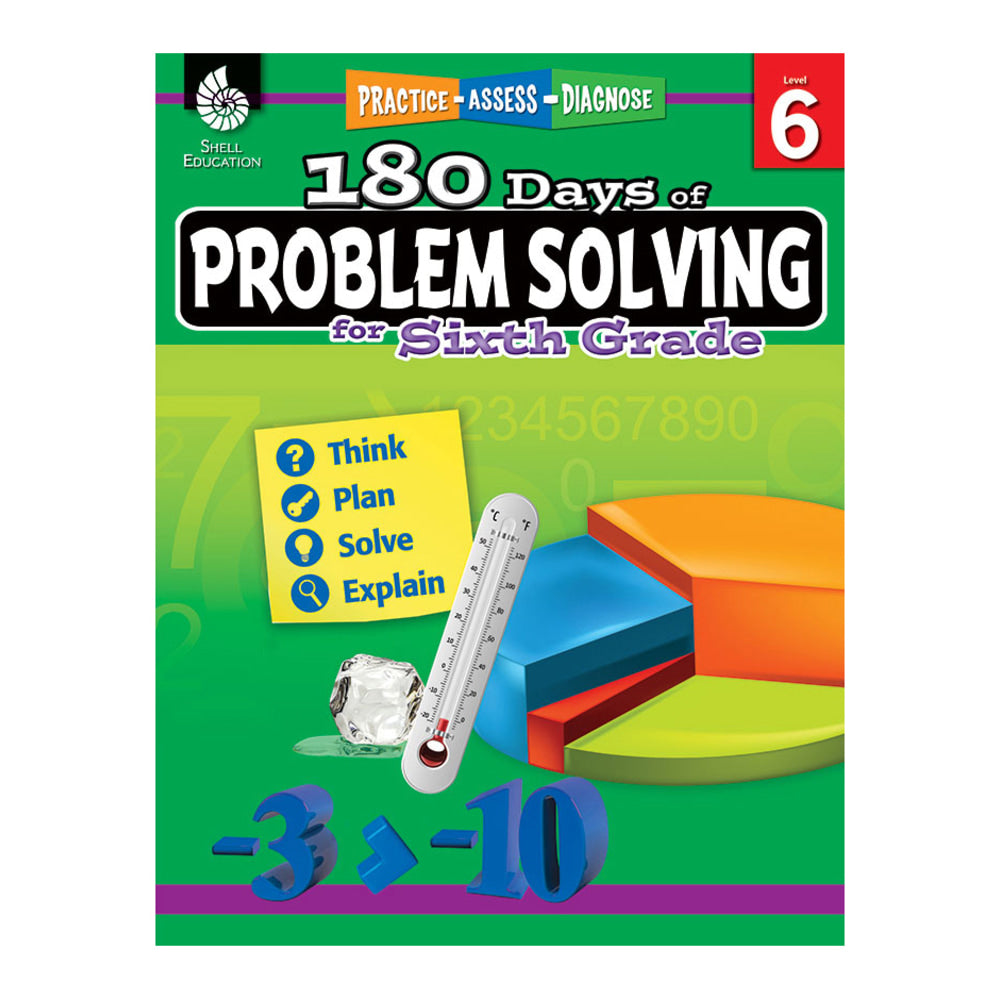 Shell Education 180 Days Of Problem Solving, Grade 6