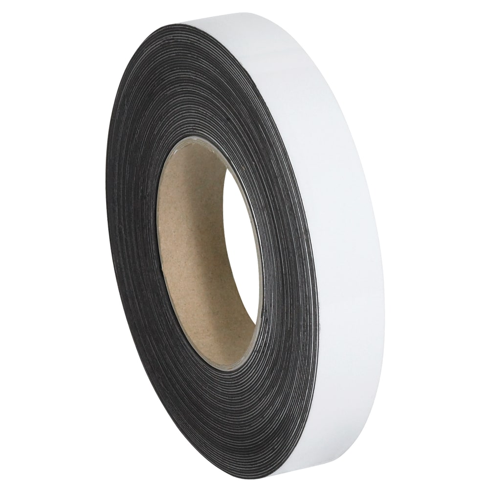 Partners Brand Magnetic Warehouse Label Roll, LH138, 1in x 100ft, White