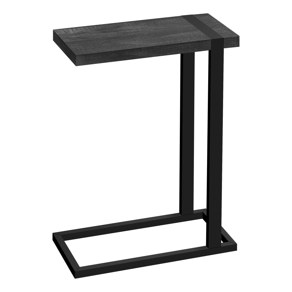 Monarch Specialties Cammie Side Table, 25inH x 19-1/4inW x 9-1/2inD, Black