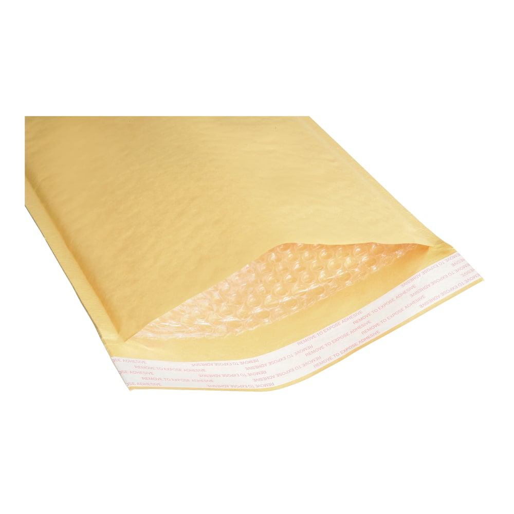 SKILCRAFT Sealed Air Jiffylite Cushioned Mailers, #3, 14-1/2in x 8-1/2in, Golden Yellow Kraft, Pack Of 100 Mailers (AbilityOne 8105-00-117-9870)