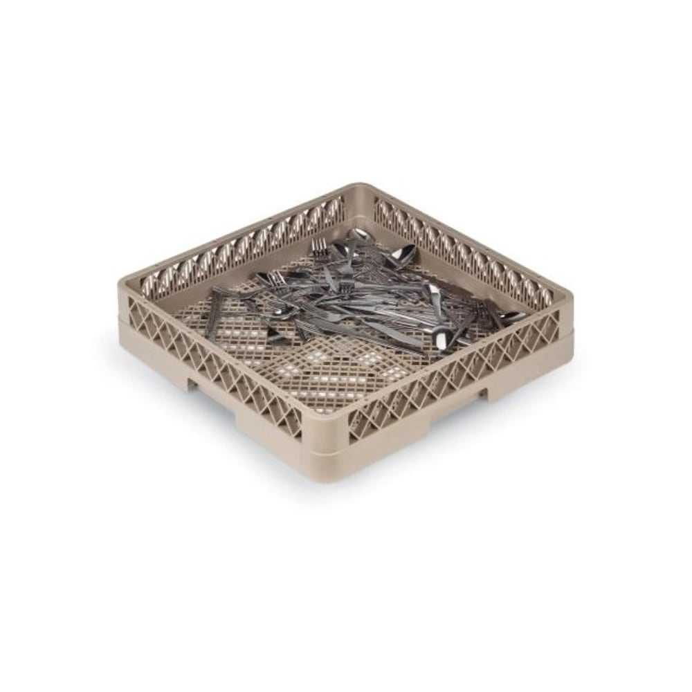 Vollrath Traex Full-Size Flatware Rack, 19-3/4in x 19-3/4in, Tan