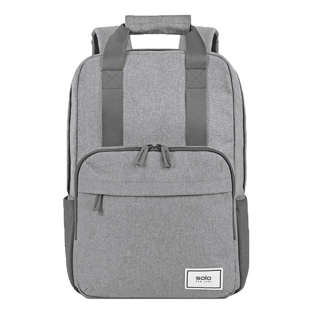 Solo New York Bags Reclaim Recycled Backpack With 15.6in Laptop Pocket, 51% Recycled, Gray