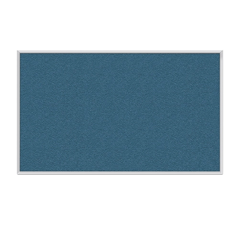 Ghent Aluminum Frame Vinyl Bulletin Board, 24in x 24in, Ocean, Satin Frame