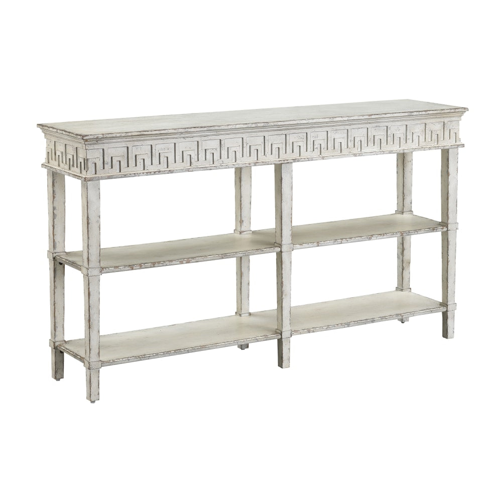 Coast to Coast Basil Console Table, 36inH x 64inW x 15inD, Athens White