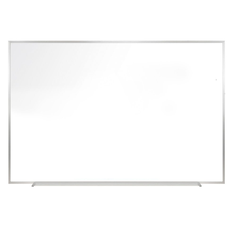 Ghent Magnetic Dry-Erase Whiteboard, Porcelain, 60-1/2in x 36-1/2in, White, Satin Aluminum Frame