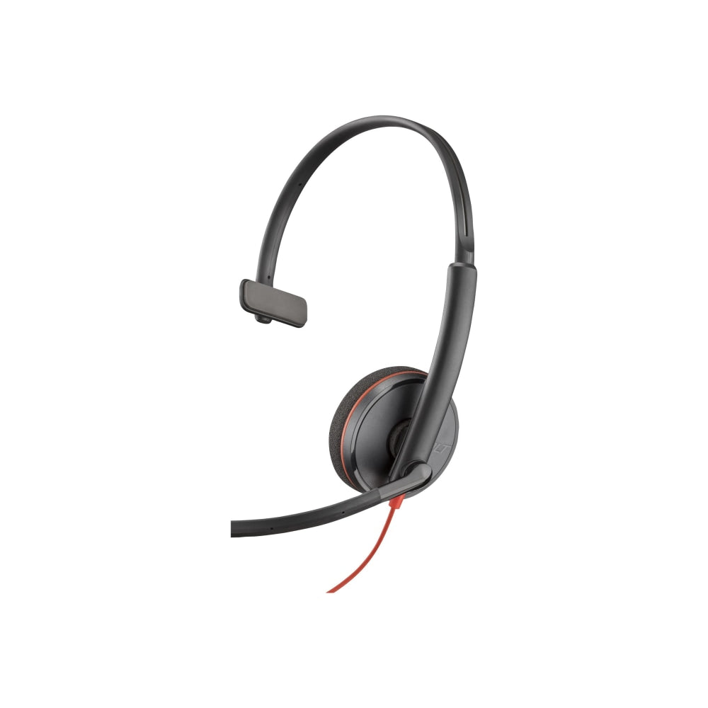 Poly Blackwire 3210 - Blackwire 3200 Series - headset - on-ear - wired - USB-C - black - UC certified