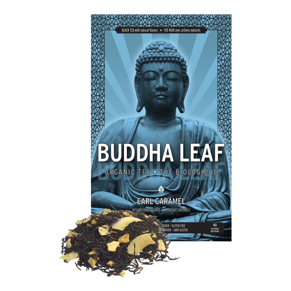 Tea Squared Buddha Earl Caramel Organic Loose Leaf Tea, 2.8 Oz, Carton Of 6 Bags