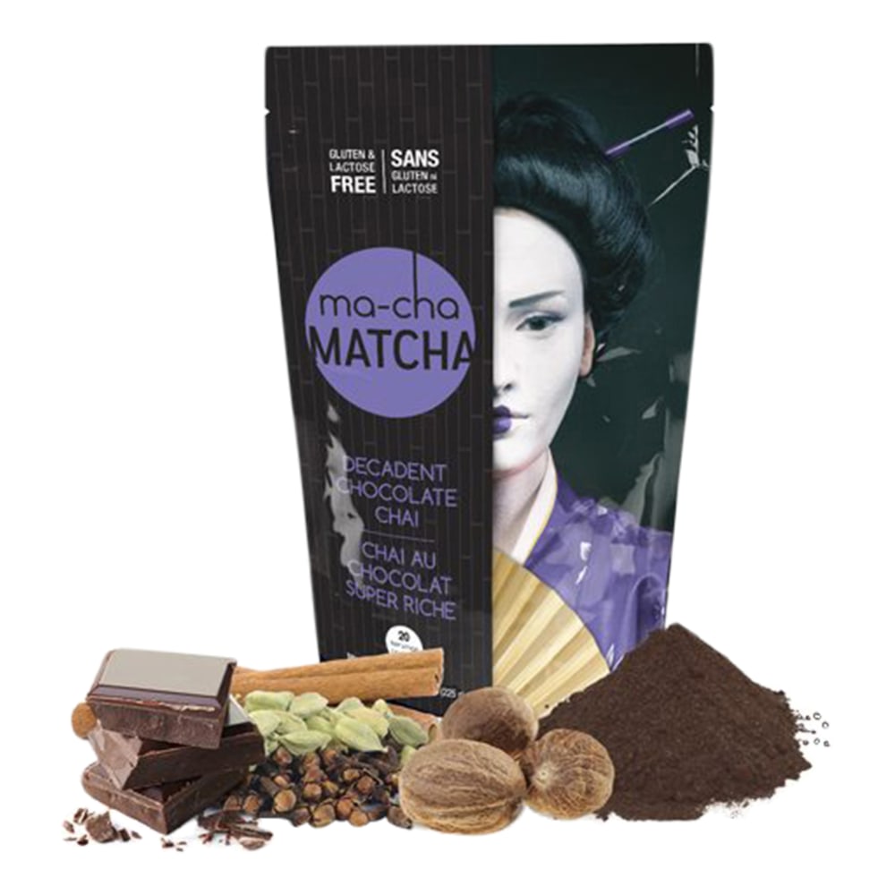Ma-Cha Decadent Chocolate Latte Mix, 7.9 Oz, 12 Per Box, Carton Of 6 Boxes