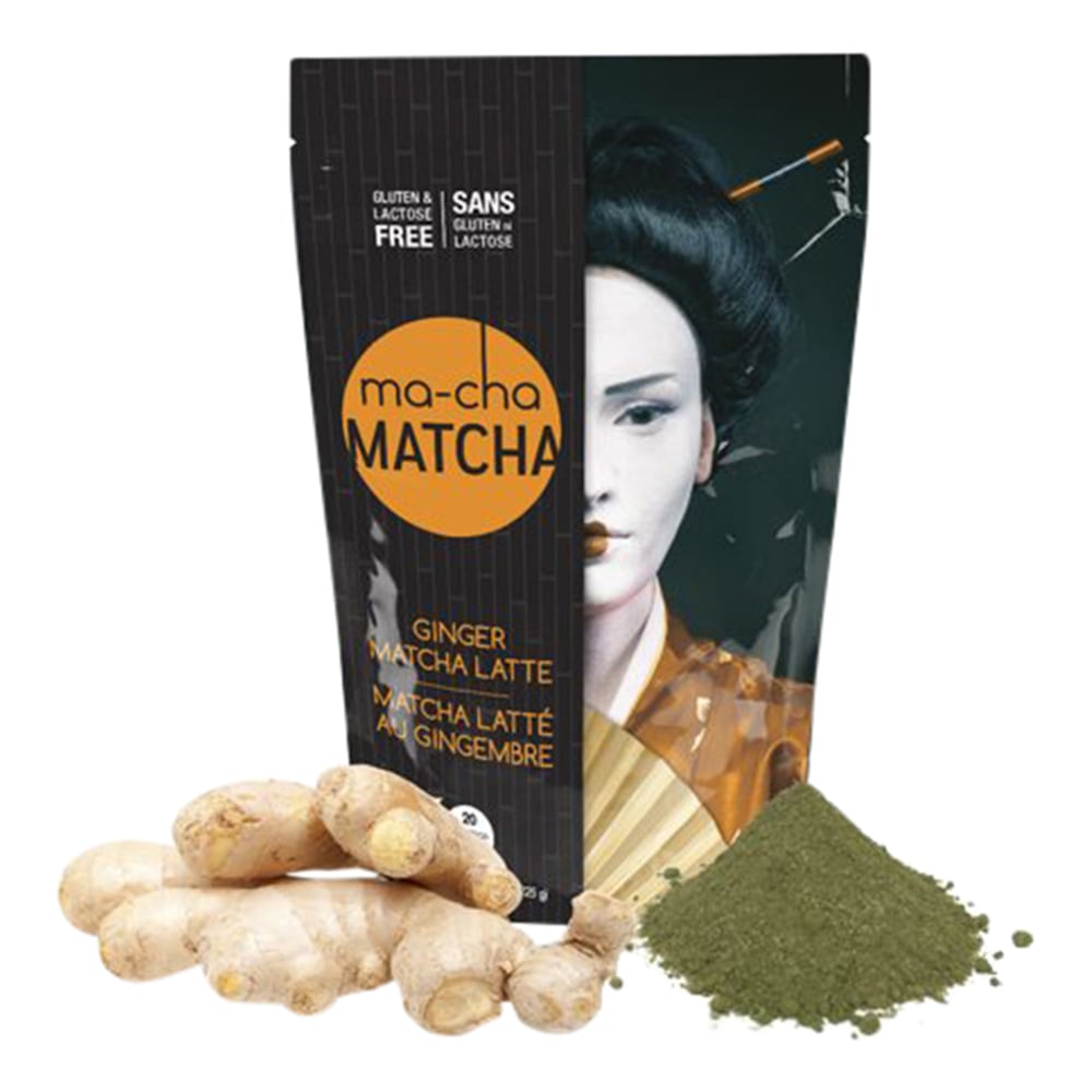 Ma-Cha Ginger Latte Mix, 7.9 Oz, 12 Per Box, Carton Of 6 Bags