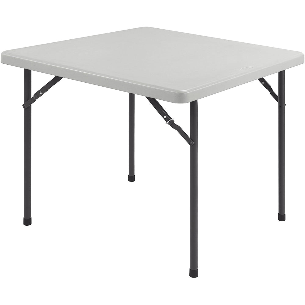 Lorell Banquet Folding Table, Square, 3ftW, Platinum
