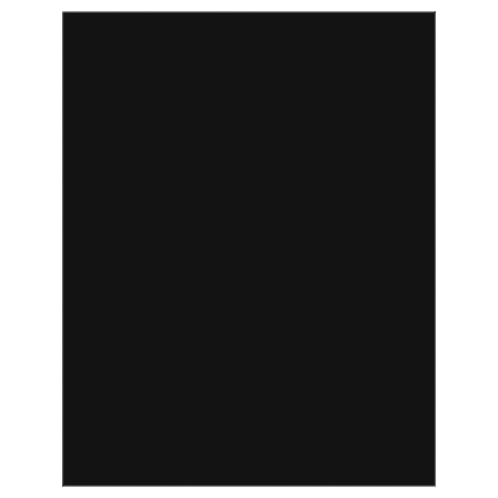 Pacon Premium Coated Poster Board, 22in x 28in, Black, Pack Of 25 Sheets