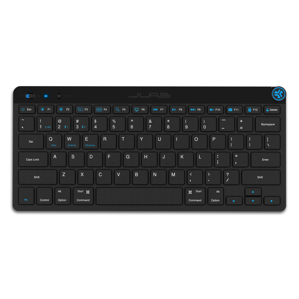 JLab Audio GO Wireless Keyboard, Black