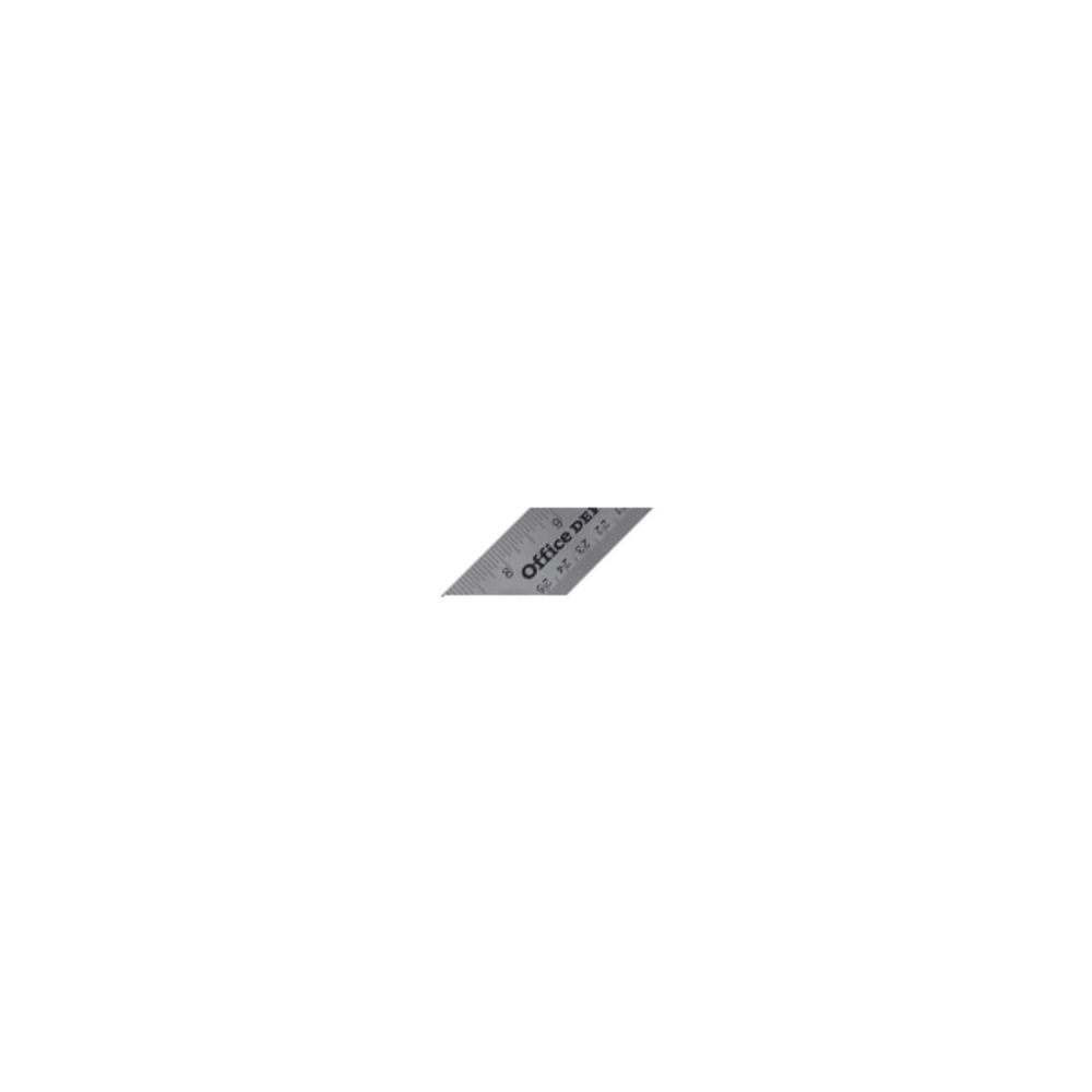 Office Depot Brand Stainless Steel Ruler, 18in, Silver