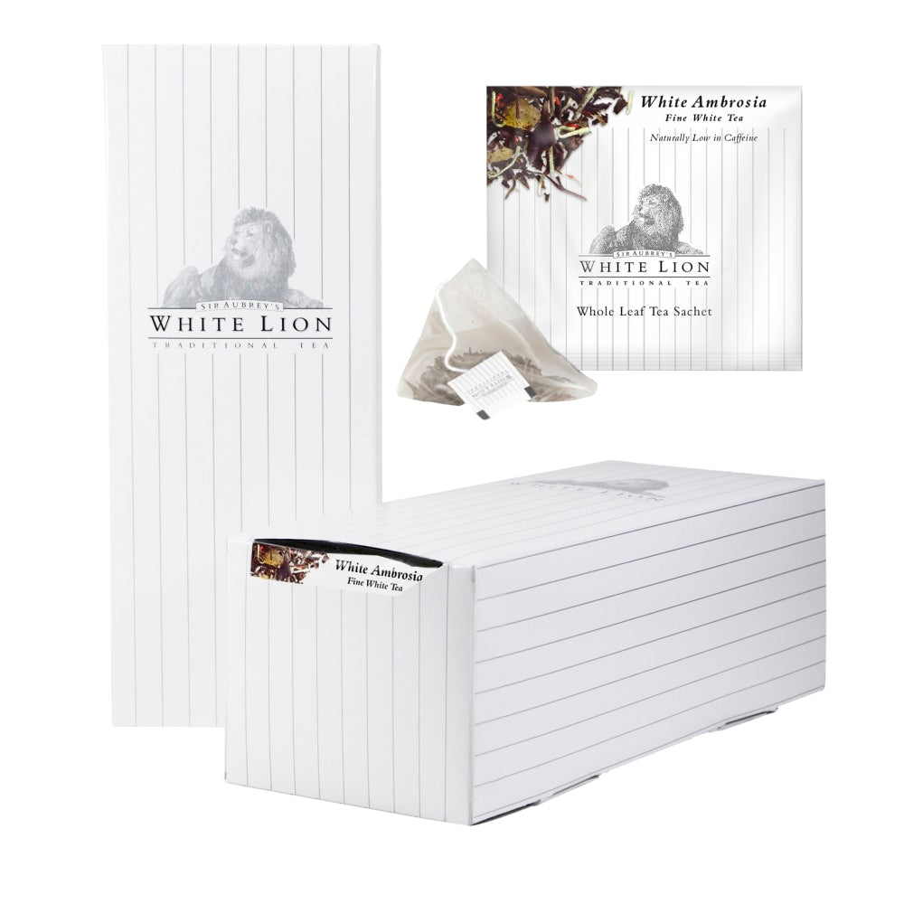 RISE NA White Ambrosia Tea, 8 Oz, Box Of 40 Sachets