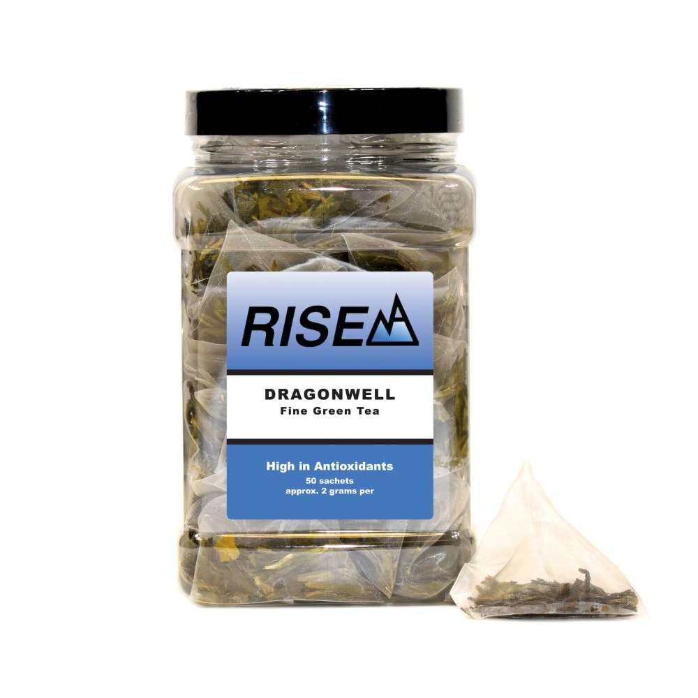 RISE NA Pu"erh Tea, 8 Oz, Canister Of 50 Sachets