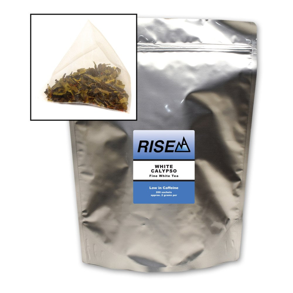 RISE NA White Tea, 8 Oz, Bag Of 200 Sachets