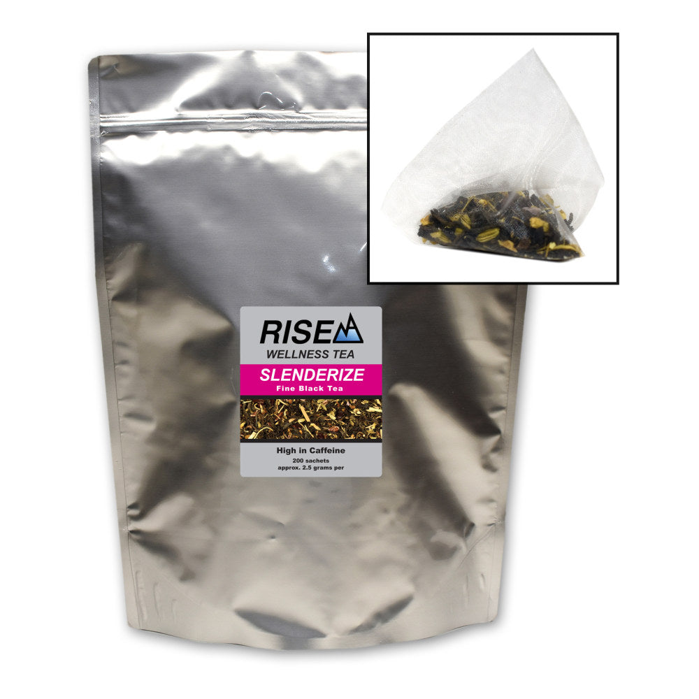RISE NA Wellness Tea, Pu-erh, 8 Oz, Bag Of 200 Sachets