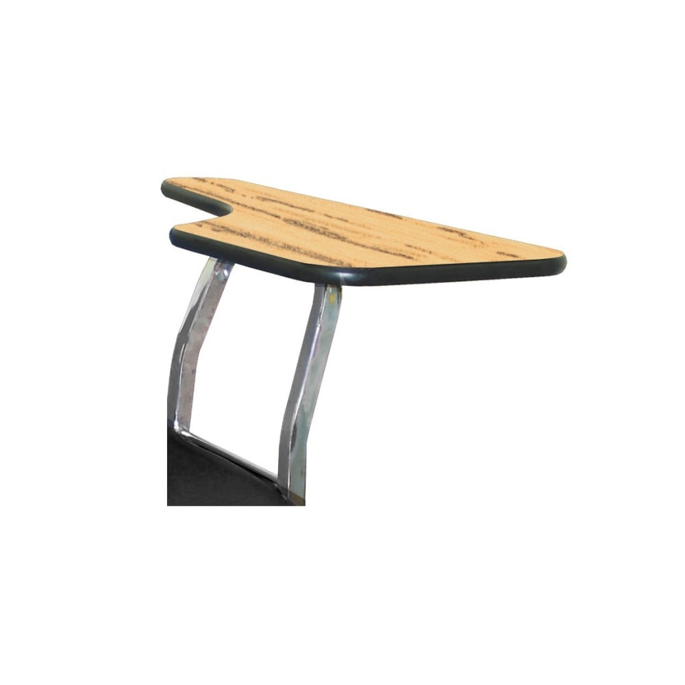 National Public Seating Tablet Arm, For 8100 Polyshell Chairs, Left Hand, Oak