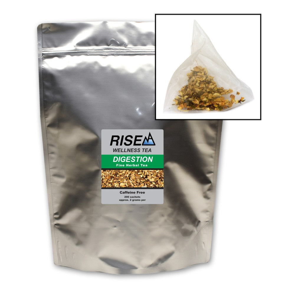 RISE NA Wellness Tea, Orange, Ginger And Peppermint, 8 Oz, Bag Of 200 Sachets