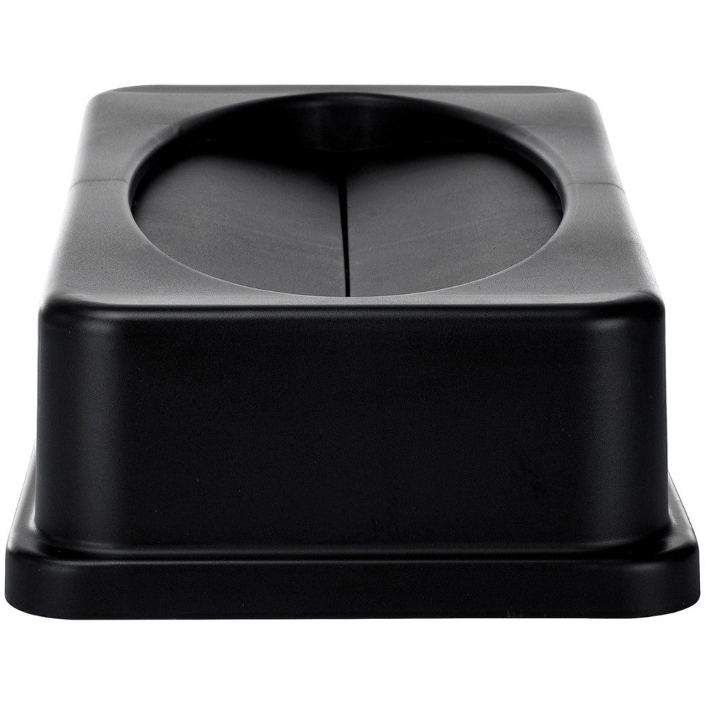 Alpine Slim Swinging Trash Can Lid, 5inH x 20inW x 12inD, Black