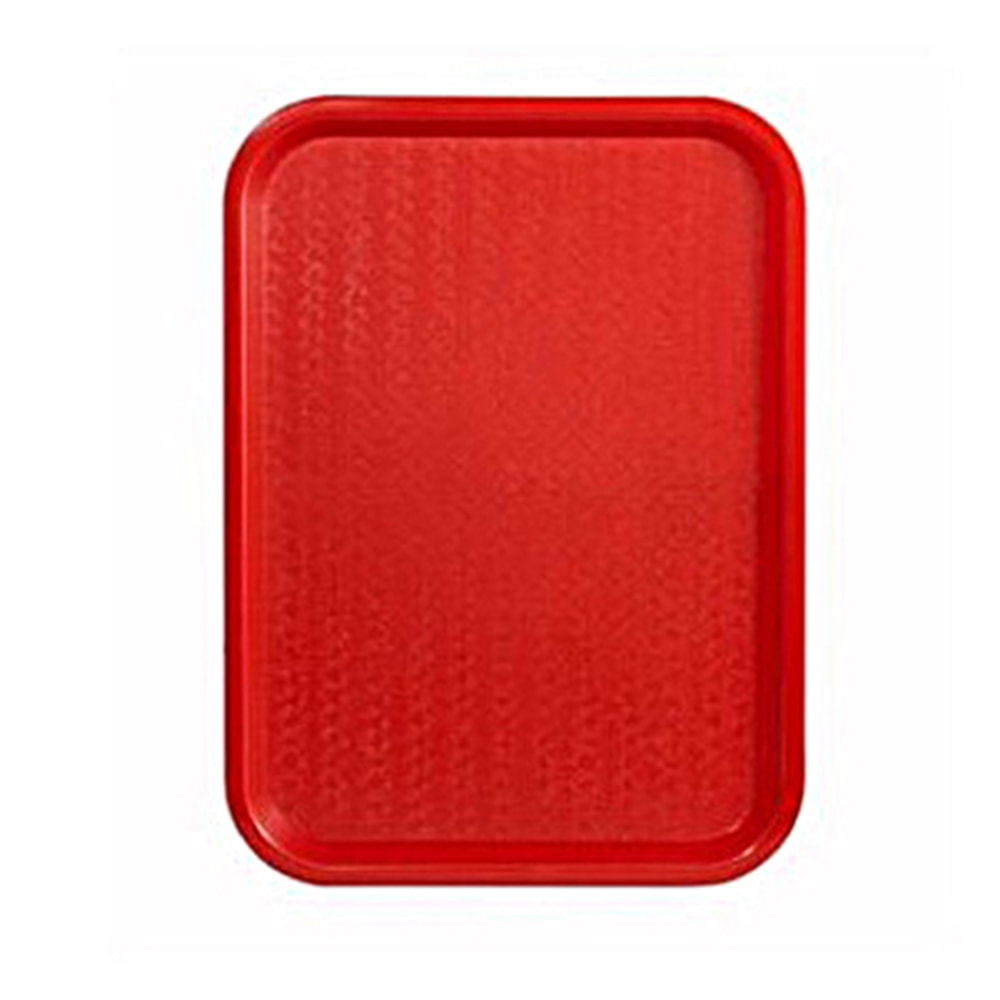 Winco Fast Food Tray, 16in x 12in, Red
