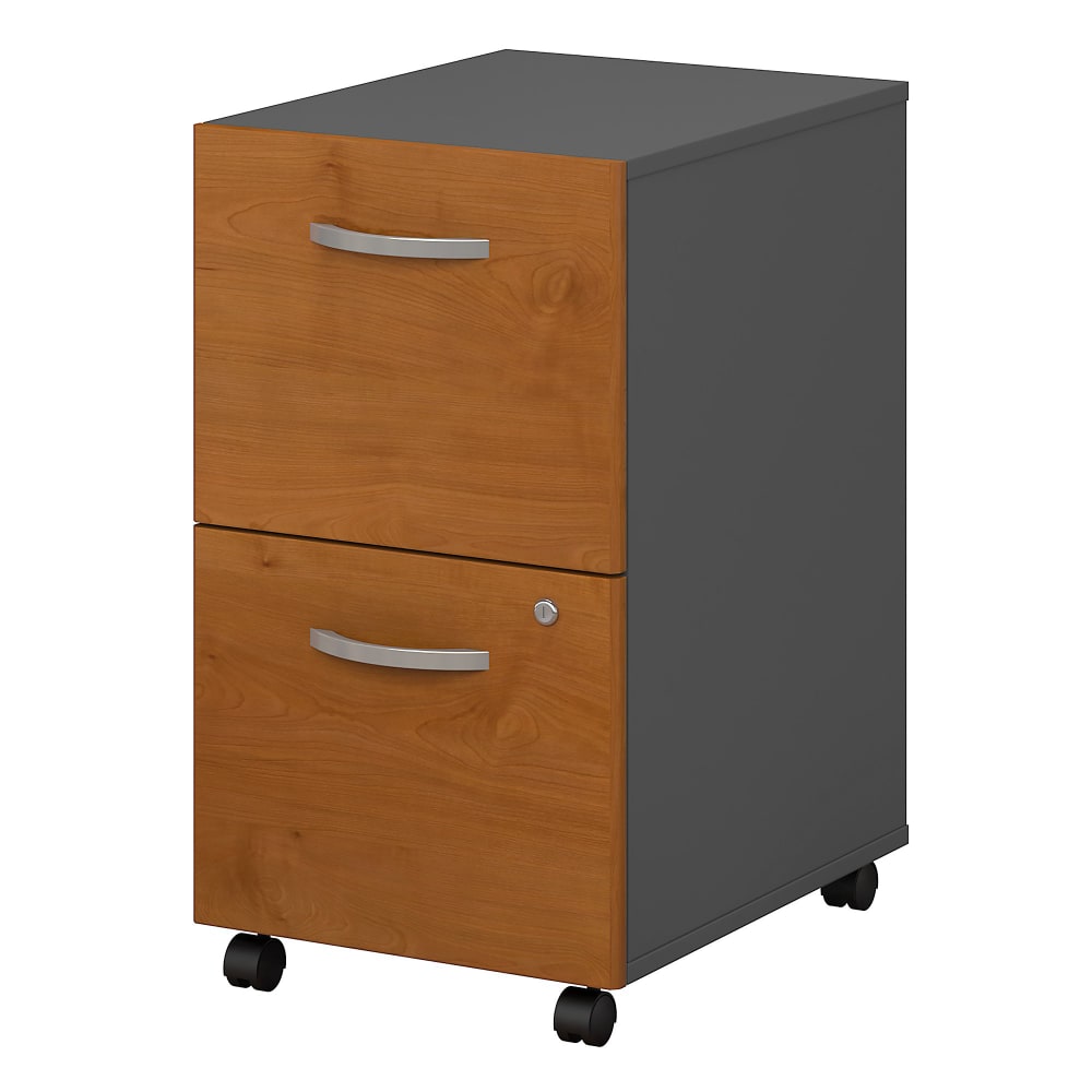 Bush Business Furniture Components 21inD Vertical 2-Drawer Mobile File Cabinet, Natural Cherry/Graphite Gray, Delivery