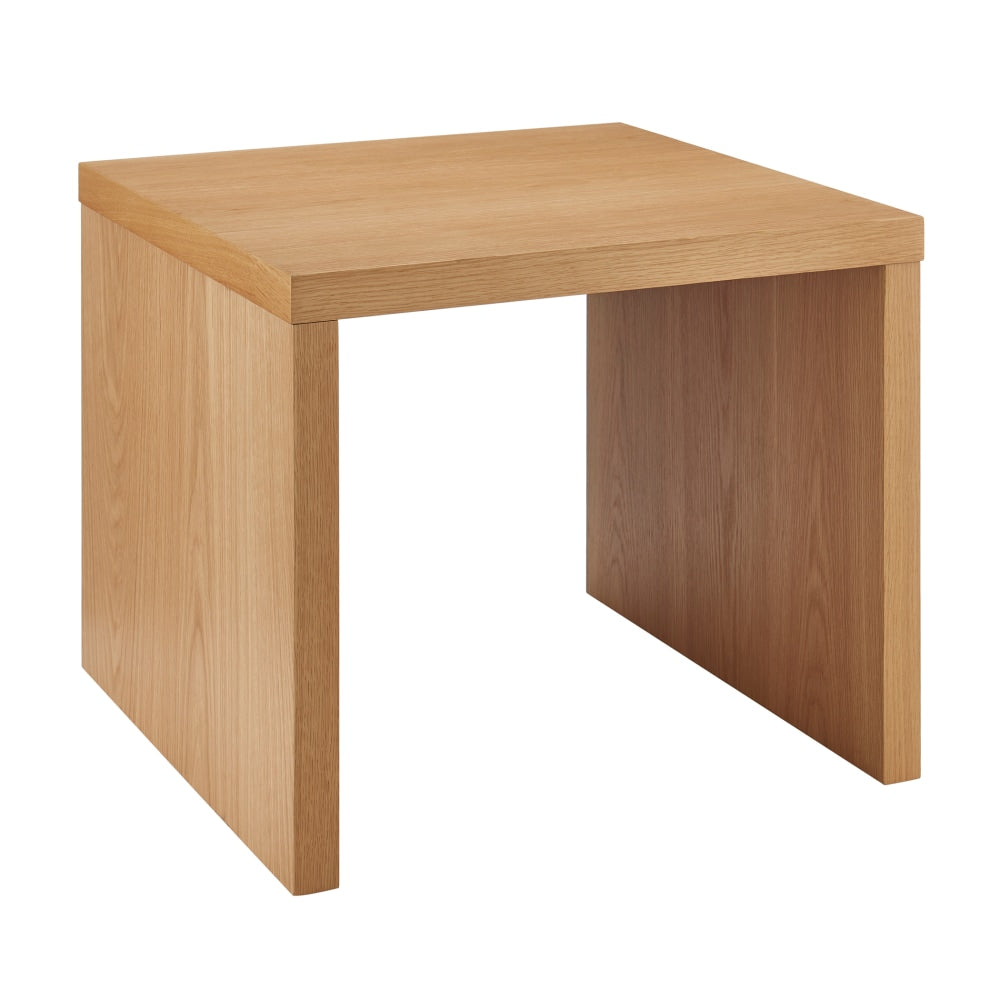 Eurostyle Abby Square Side Table, 20-1/8inH x 23-3/5inW x 23-3/5inD, Oak