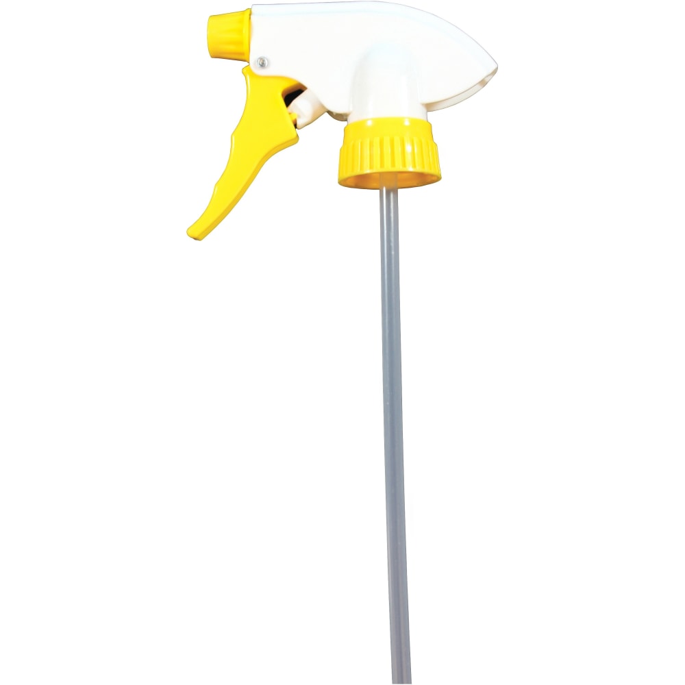 Genuine Joe Chemical Resistant Trigger Sprayer - 24 / Carton - Yellow