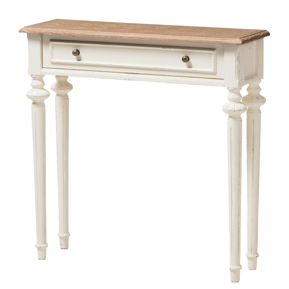 Baxton Studio Kurt Console Table, 31-1/2inW, Off-White