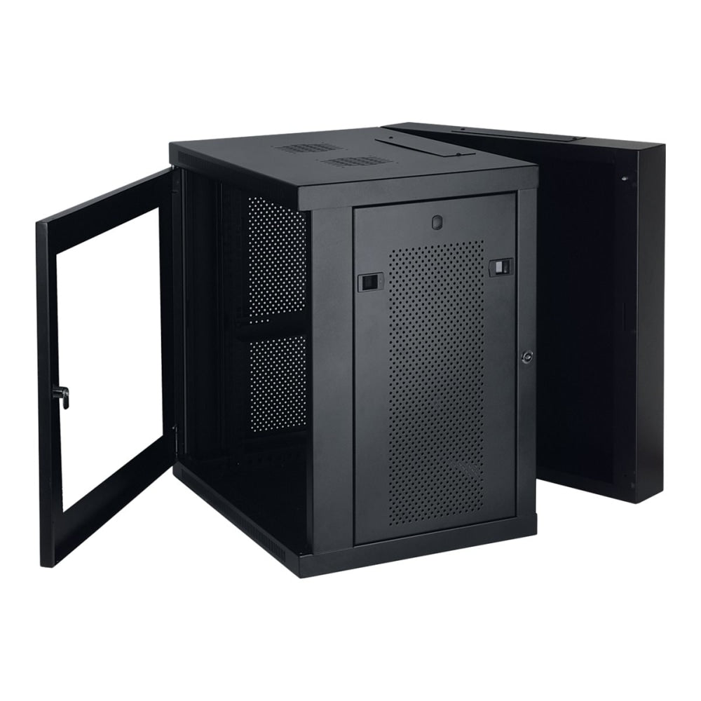 Tripp Lite SRW12USG SmartRack 12U Wall-Mount Rack Enclosure Cabinet with Plexiglas Front Door Insert