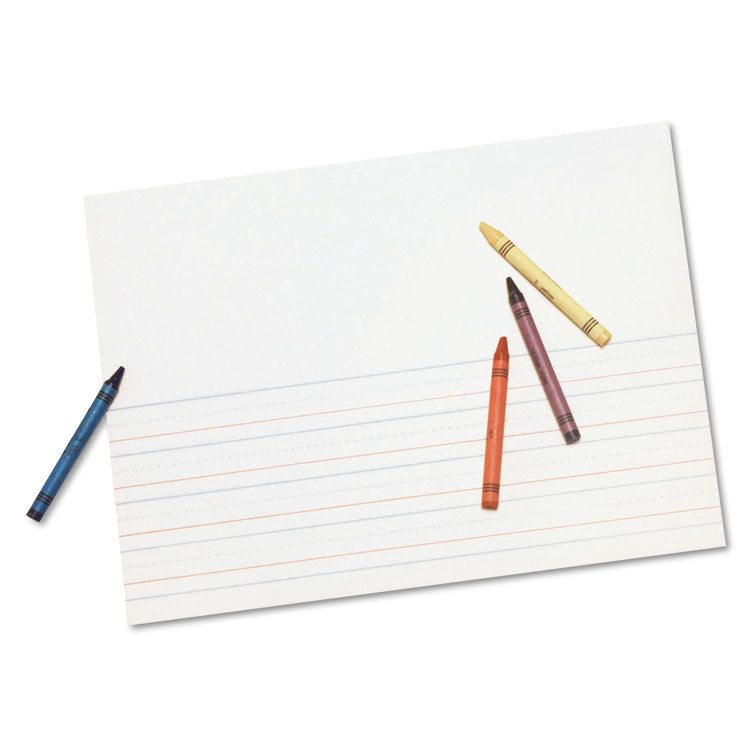 Multi-Program Picture Story Paper, 16 Lb, 5/8" Long Rule, One-Sided, 9 X 12, 500/pack