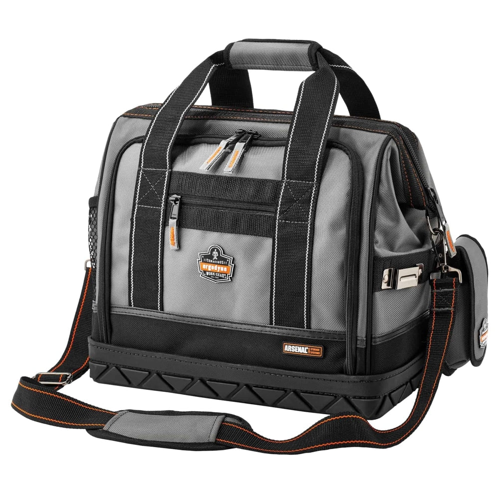 Ergodyne Arsenal Open-Face Tool Organizer, Medium, 15inL x 8-1/2inW x 13-1/2inH, Gray, 5817