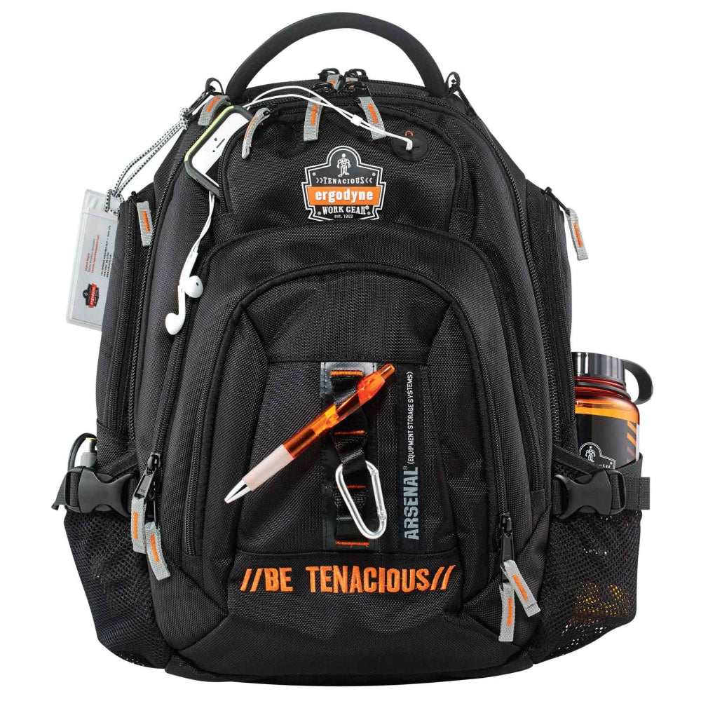 Ergodyne Arsenal 5144 Mobile Office Backpack With 15in Laptop Pocket, Black