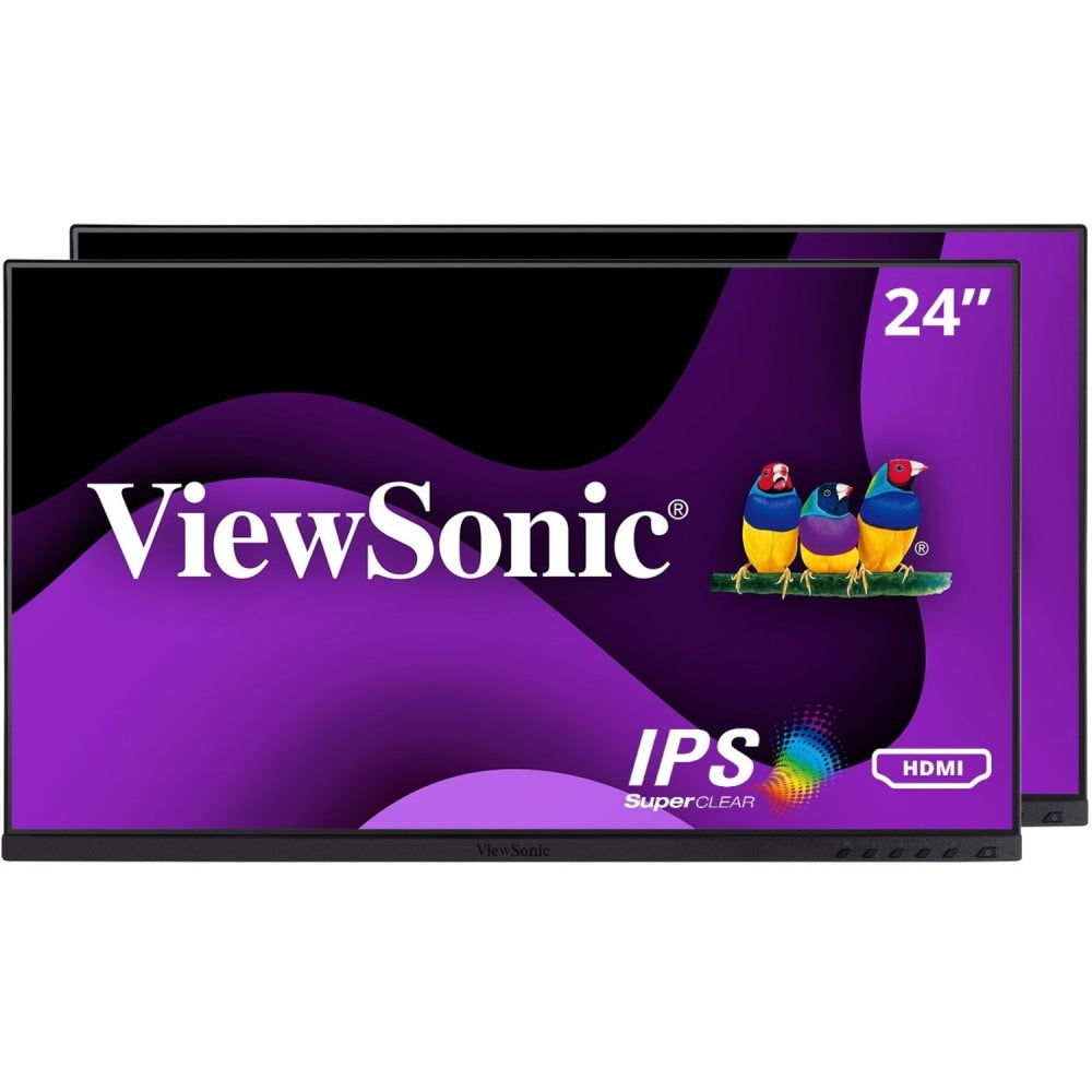 ViewSonic VG2448A-2_H2 24in Dual Pack Head-Only 1080p IPS Monitor