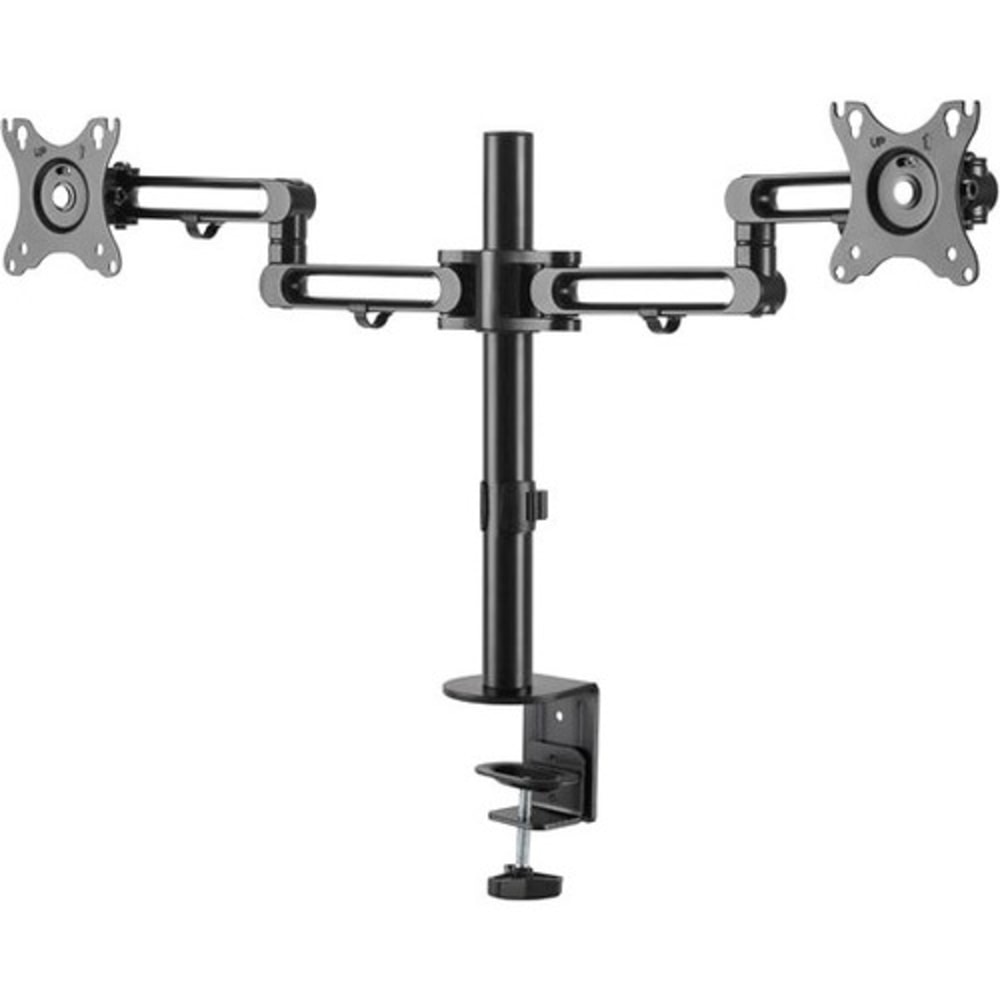StarTech.com Desk Mount Dual Monitor Arm - Ergonomic VESA Compatible Mount for up to 32 inch Displays - Desk / C-Clamp - Articulating - VESA 75x75mm/100x100mm compatible desk mount dual monitor arm supports 2 displays up to 32in