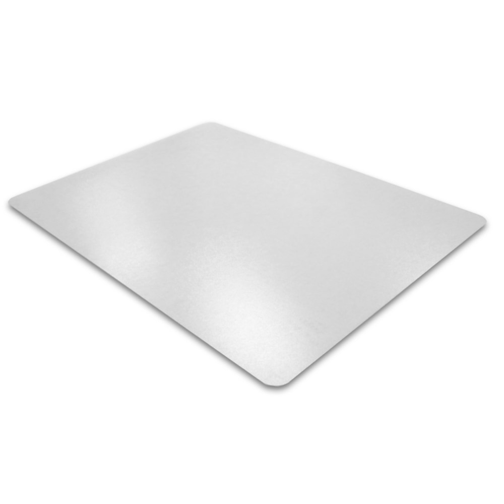 Floortex Cleartex Recycled Rectangular Chair Mat For Hard Floors, 48in x 60in, Tinted