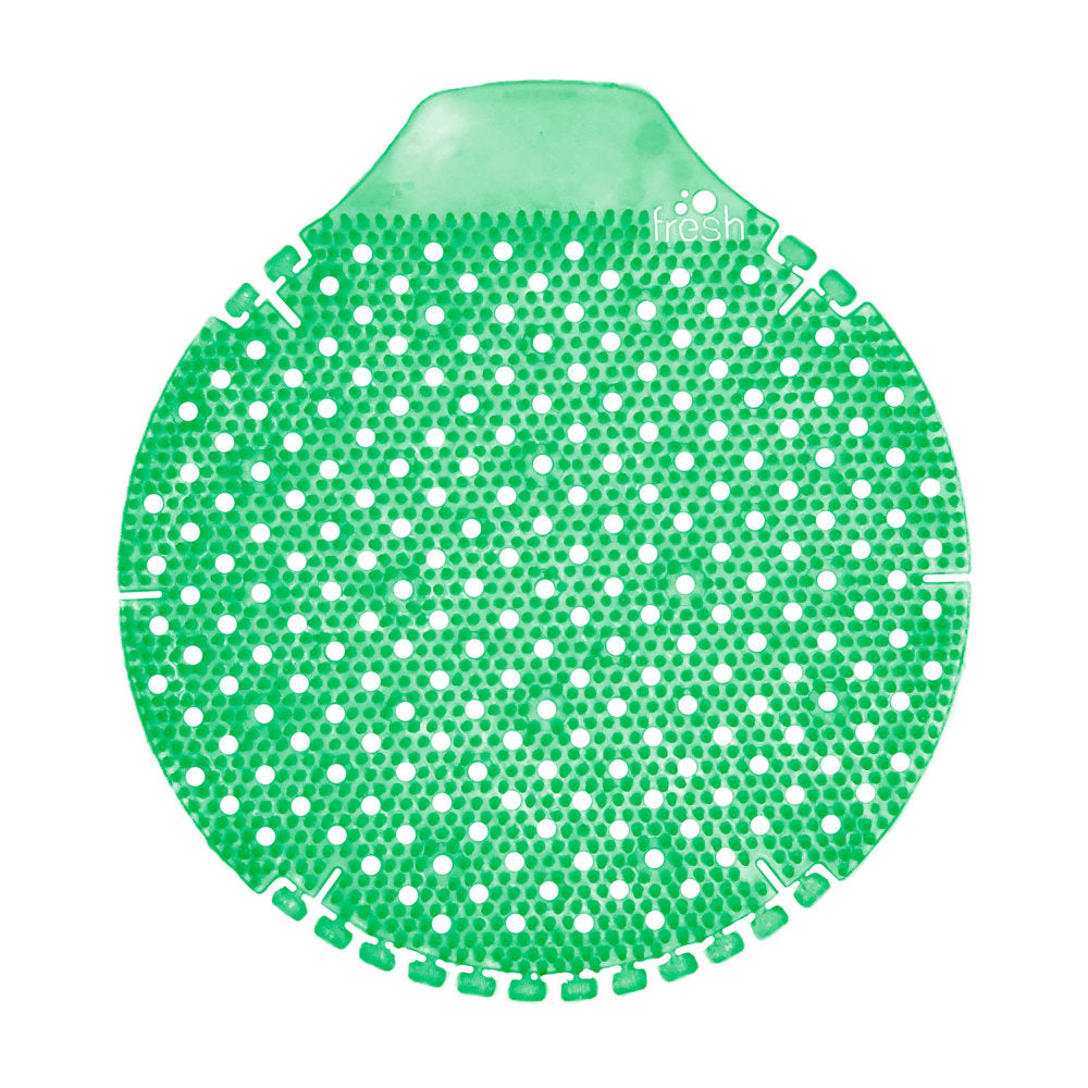 Fresh Products Tidal Wave Urinal Screens, 8in, Cucumber Melon, Green, Pack Of 36 Urinal Screens
