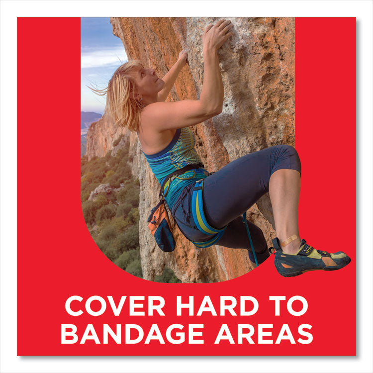 Flexible Fabric Adhesive Tough Strip Bandages, 1 x 3.25, 20/Box