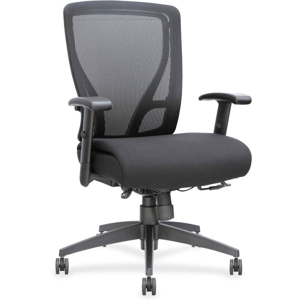Lorell Executive Mesh/Fabric Chair, Black